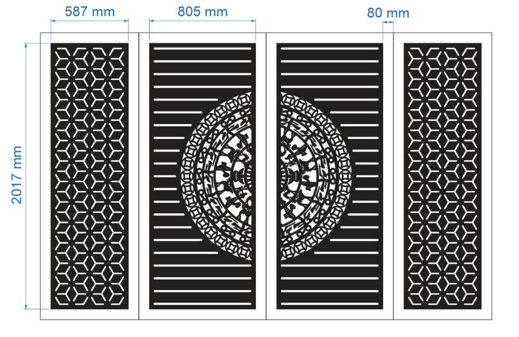 CẮT CNC HOA VĂN KIM LOẠI – SẮC NÉT, CHUẨN MẪU, NHẬN LÀM THEO YÊU CẦU